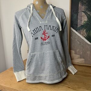 Anna Maria Island Nautical-look Pinstripe Hoodie